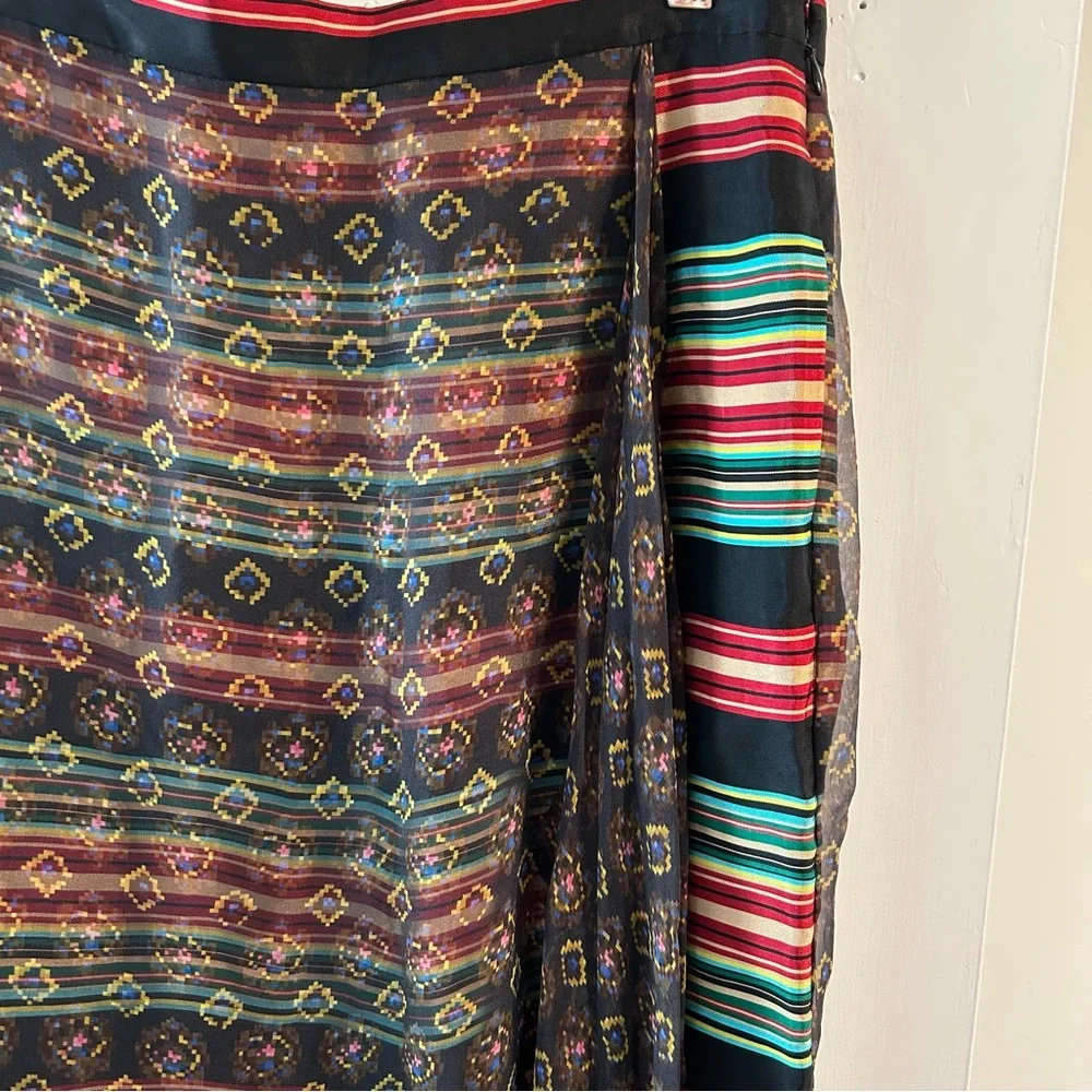 Dries Van Noten Silk Midi Skirt Size 38 - Picture 4 of 10